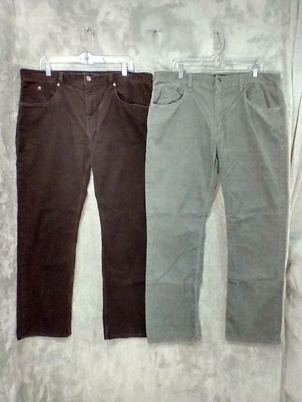 Banana Republic Pants Mens 38x32 Corduroy Straight Leg Mid Rise Lot of 2